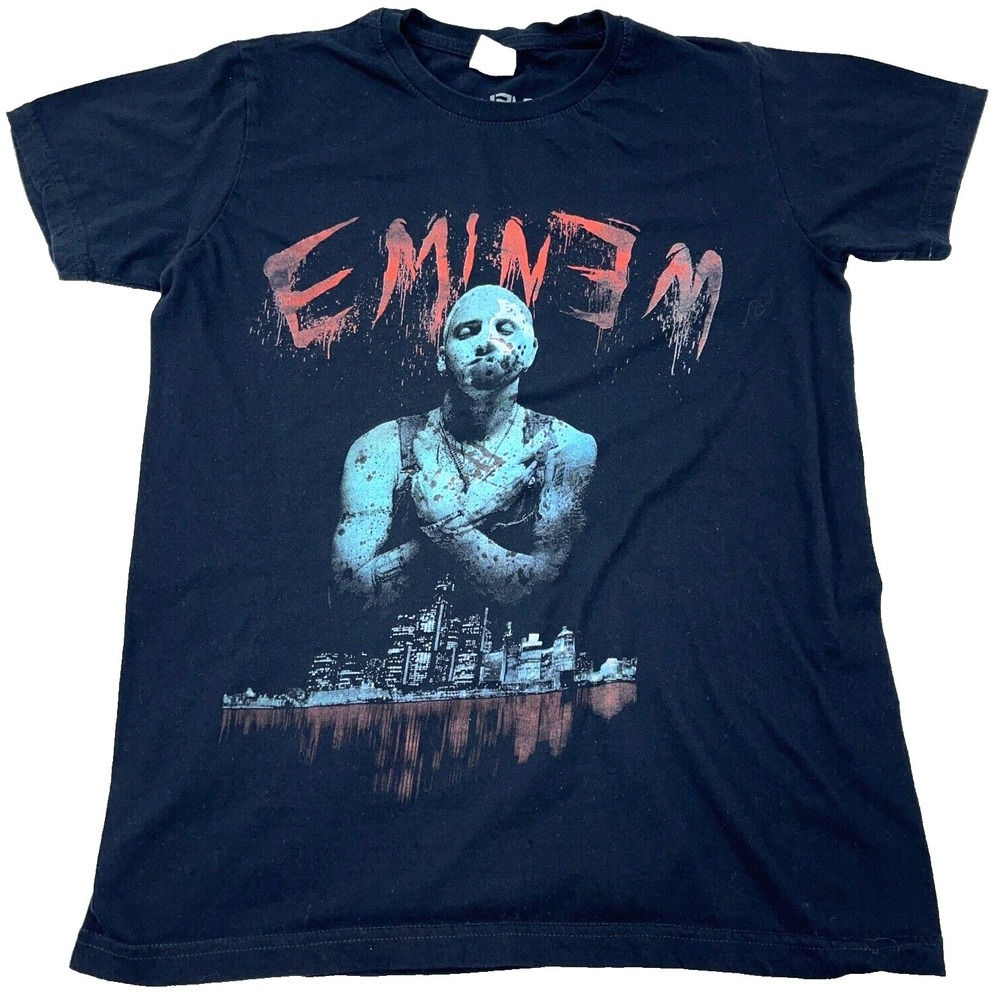Eminem Shirt Men Small Black Rap Tee Hip Hop Cyber Adult Retro‎